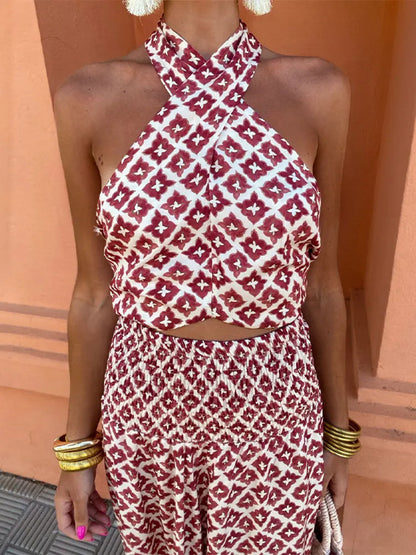 Nicoline - geplooide midi-jurk met off-shoulder halslijn